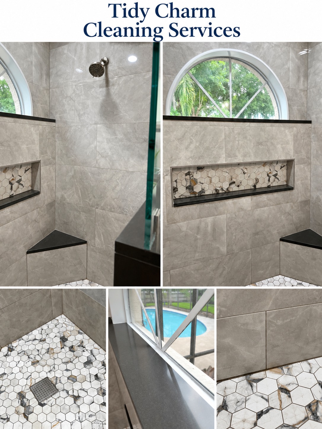 Finished detailed shower cleaning